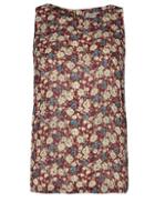 Dorothy Perkins *alice & You Burgundy Printed Top