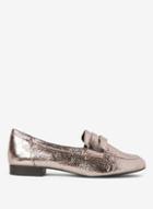 Dorothy Perkins Pewter Pu Layla Loafers