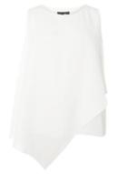 Dorothy Perkins *dp Curve Ivory Asymmetric Layered Top