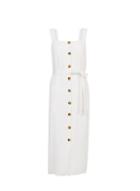Dorothy Perkins Ivory Button Through Strap Midi Dress
