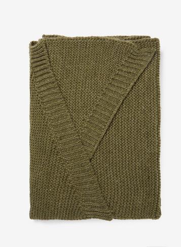 Dorothy Perkins *pieces Dark Green Wool Scarf