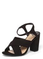 Dorothy Perkins Wide Fit Black 'spring' Sandals