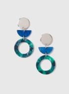 Dorothy Perkins Multi Colour Geometric Resin Earrings