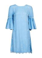 Dorothy Perkins *blue Vanilla Scatter Pearl Swing Dress