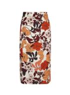 Dorothy Perkins Multi Colour Floral Print Midi Pencil Skirt