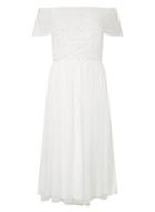 Dorothy Perkins *showcase White Embroidered Midi Dress
