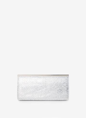 Dorothy Perkins Silver Bar Top Clutch