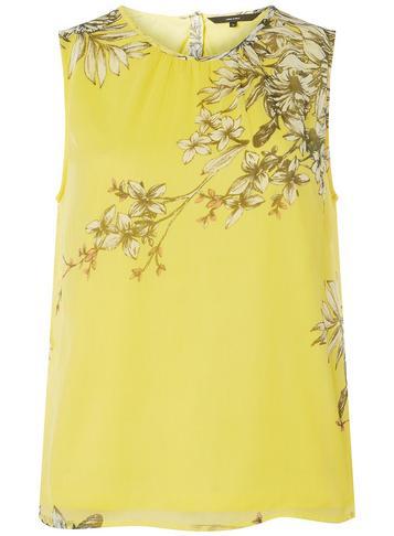 Dorothy Perkins *vero Moda Yellow Round Neck Top