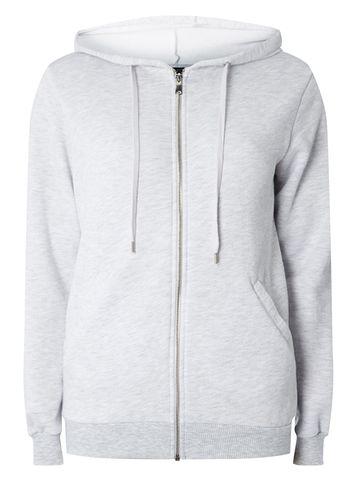 Dorothy Perkins Grey Zip Front Hoodie