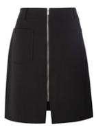 Dorothy Perkins Black Ponte Extended Zip A-line Skirt