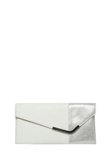 Dorothy Perkins White Half And Half Clutch