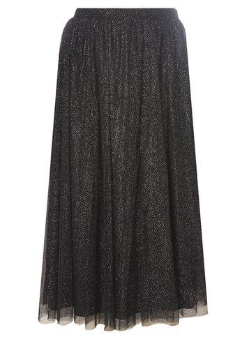 Dorothy Perkins Black Sparkle Tulle Midi Skirt