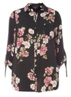 Dorothy Perkins Dp Curve Multicoloured Floral Drawcord Shirt