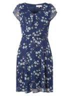 Dorothy Perkins *billie & Blossom Blue Spring Floral Dress