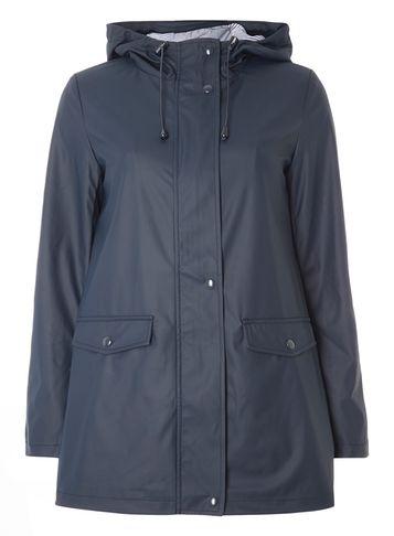 Dorothy Perkins Navy Stripe Lined Raincoat