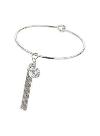 Dorothy Perkins Silver Cubic Zirconia Bangle