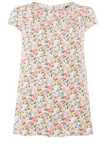 Dorothy Perkins *billie & Blossom Tall Pink Ditsy Mix Shell Top
