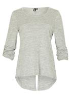 Dorothy Perkins *izabel London Grey Split Back Top