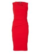 Dorothy Perkins *feverfish Red Pleated Bodycon Dress