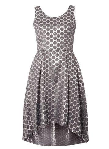 Dorothy Perkins *luxe Silver Spot Jacquard Dress
