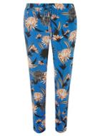 Dorothy Perkins Blue Oriental Floral Joggers