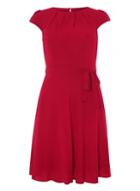 Dorothy Perkins *billie & Blossom Wine Belted Skater Dress