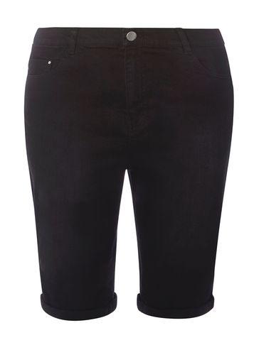 Dorothy Perkins Dp Curve Black Knee Shorts