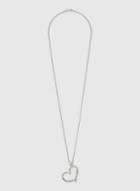 Dorothy Perkins Silver Heart Long Necklace