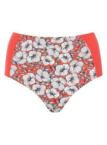 Dorothy Perkins Red Floral High Waist Pants