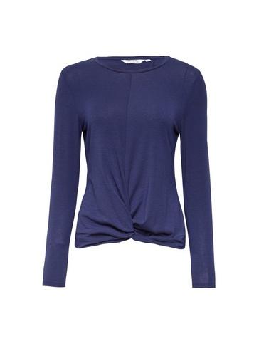 Dorothy Perkins Petite Navy Twist Front Top