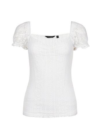 Dorothy Perkins Ivory Milkmaid Lace Top