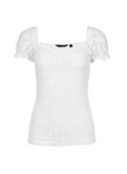 Dorothy Perkins Ivory Milkmaid Lace Top