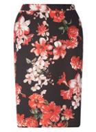 Dorothy Perkins Dp Curve Floral Scuba Skirt