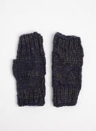 Dorothy Perkins Navy Fingerless Gloves