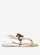 Dorothy Perkins Wide Fit Nude 'future' Sandals