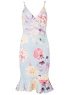 Dorothy Perkins Scarlett B Blue Pephem Bodycon Dress
