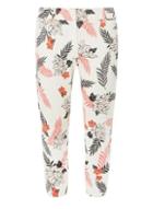 Dorothy Perkins Petite Multi Coloured Tropical Print Pique Trousers