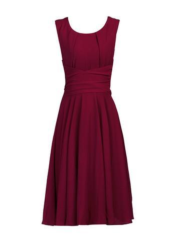 Dorothy Perkins *jolie Moi Burgundy Skater Dress