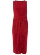 Dorothy Perkins *luxe Cranberry Crepe Pencil Dress