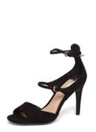 Dorothy Perkins Black Stephanie Velvet Sandals