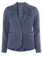 Dorothy Perkins Navy Twill Textured Blazer