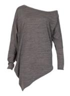 Dorothy Perkins *blue Vanilla Grey Asymmetric Hem Top