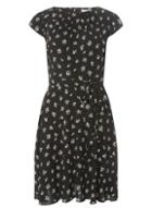 Dorothy Perkins *billie & Blossom Black Viscose Printed Skater Dress