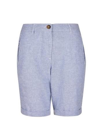 Dorothy Perkins Petite Chambray Stripe Print Shorts