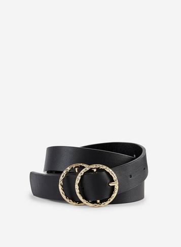 Dorothy Perkins Black Horse Shoe Buckle Belt