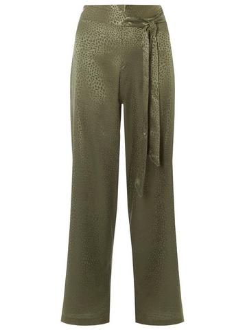 Dorothy Perkins Petite Green Palazzo Trousers