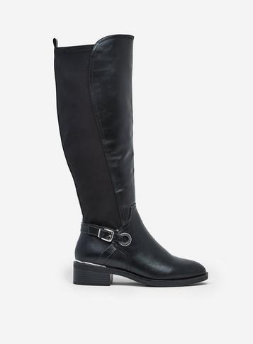 Dorothy Perkins Black Kikka Riding Boots