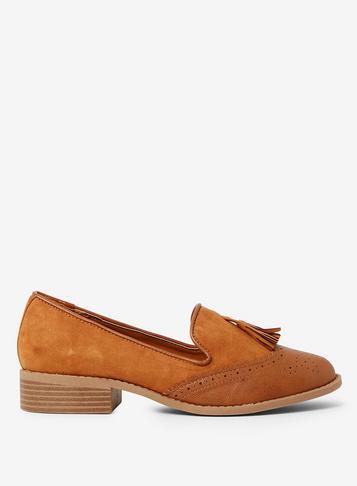 Dorothy Perkins Tan Libra Loafers