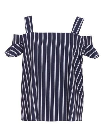 *quiz Navy And White Striped Top