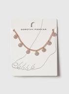 Dorothy Perkins Rose Gold Look Coin Anklet